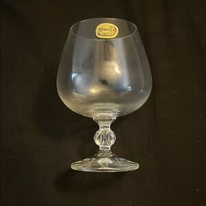 Bohemia Elegant Drinkware with Decorative Stem made in Czechoslovakia
